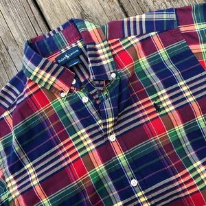Ralph Lauren plaid button down shirt